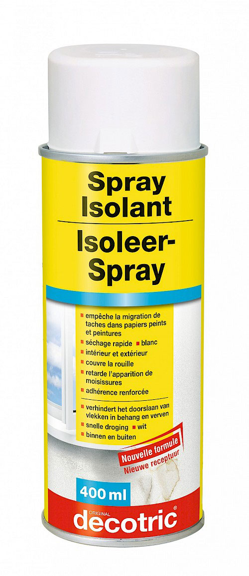 Spray isolant pour masquer les taches (400ml) avant mise en