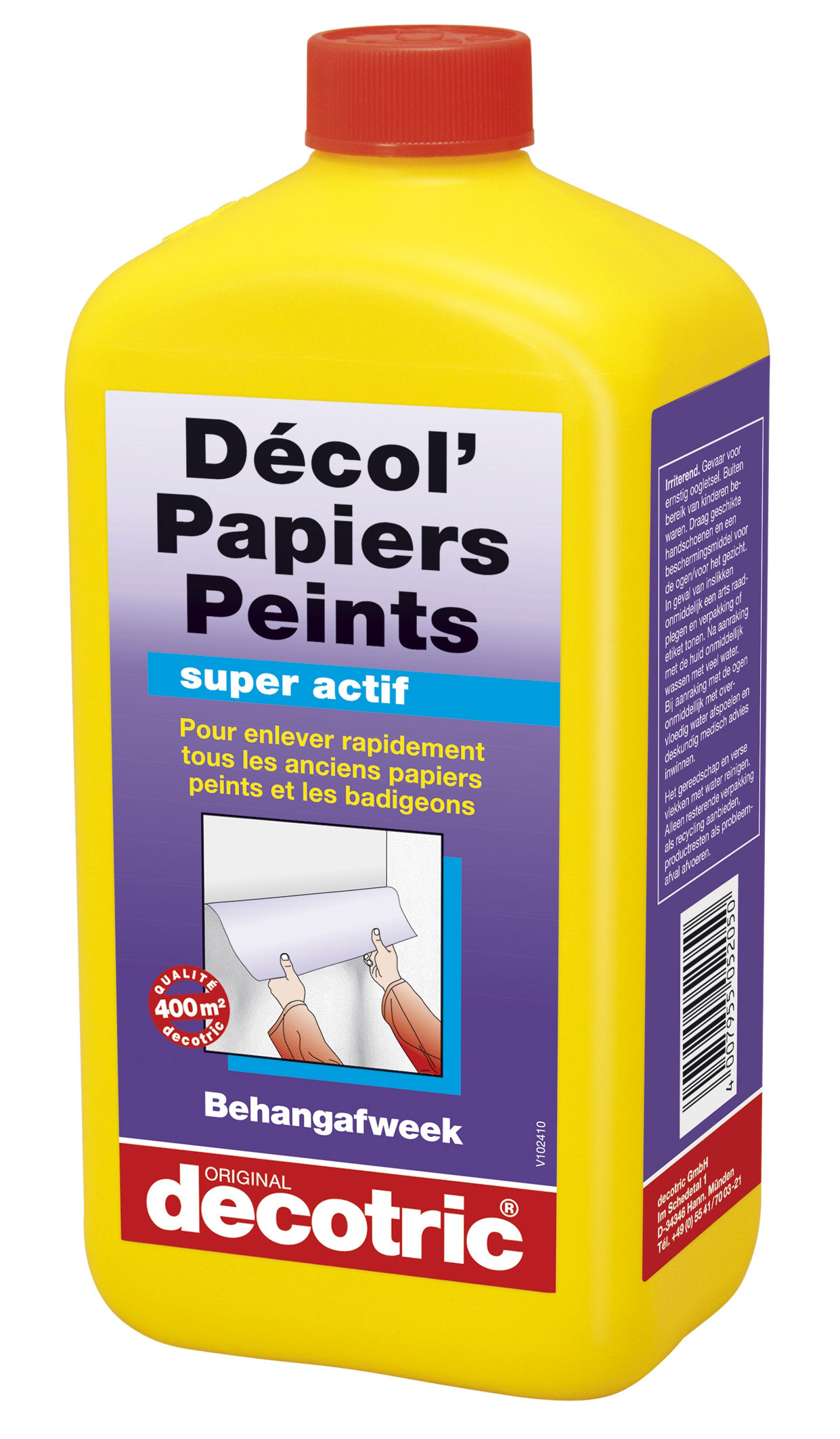 Décol' Papiers Peints (1L) : Décolle rapidement et efficacement tous les  anciens papiers peints et badigeons.